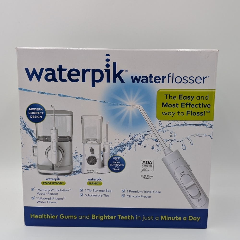 Waterpik Evolution Nano Water Flosser Combo Pack